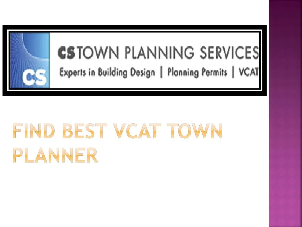find best vcat town planner
