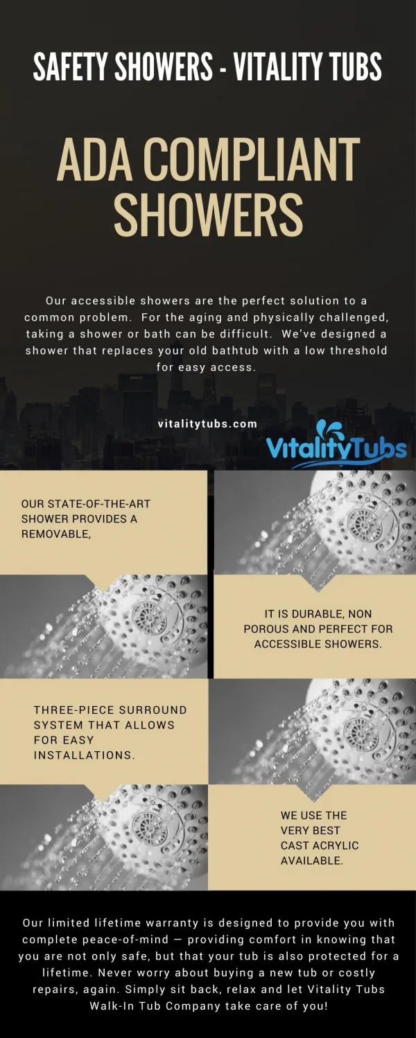 Handicap Showers-vitalitytubs