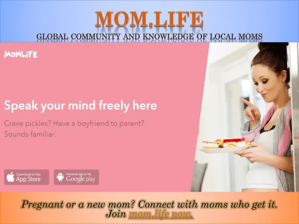 Mom.life is a free mobile app that saves new moms