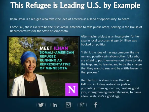 This Refugee is Leading U.S. by Example - NewSincerity.us