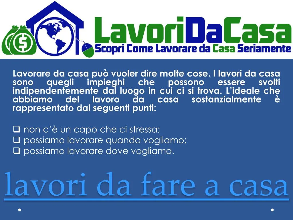 lavori da fare a casa