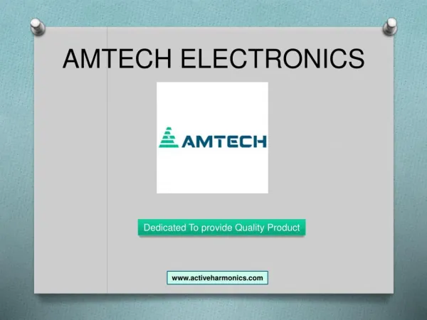 Active Harmonics Filter - Amtech Electronics