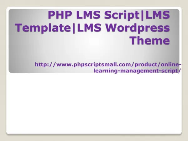PHP LMS Script|LMS Template|LMS Wordpress Theme