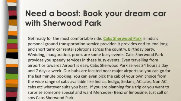 Cabs Sherwood Park-Need a Boost