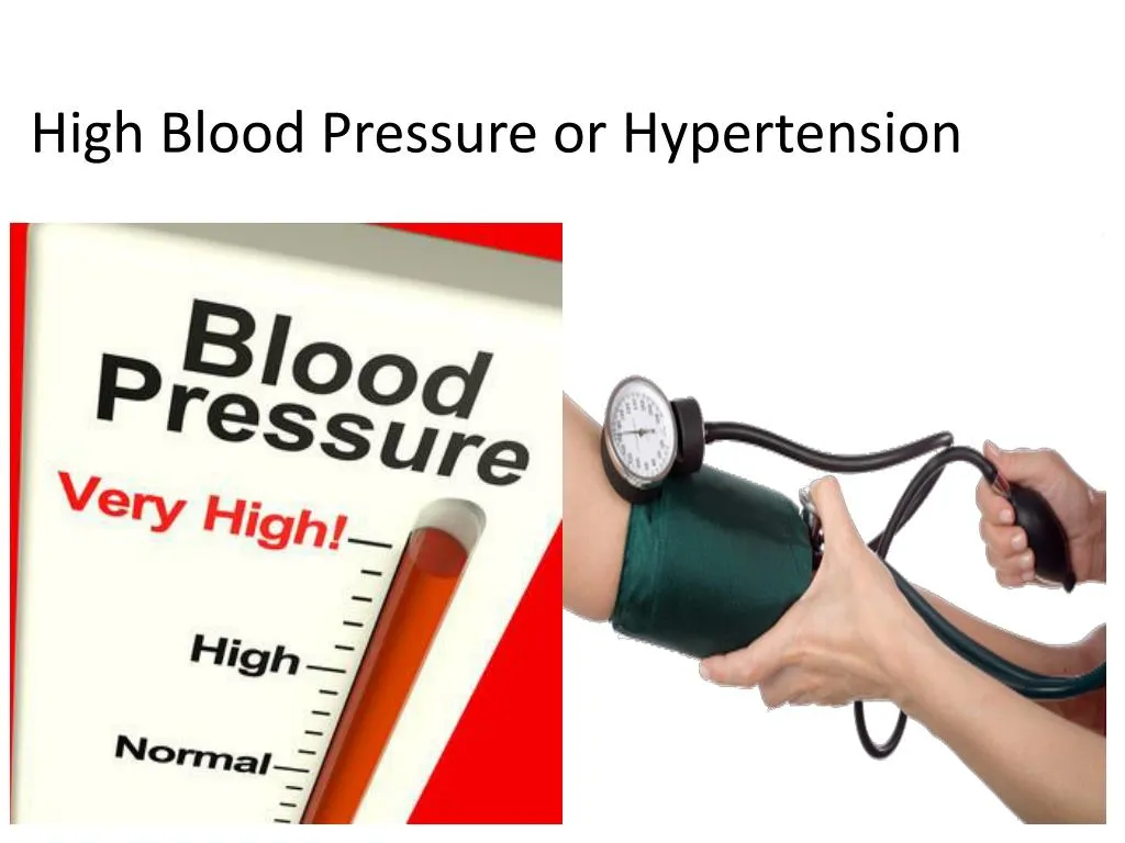 high blood pressure or hypertension