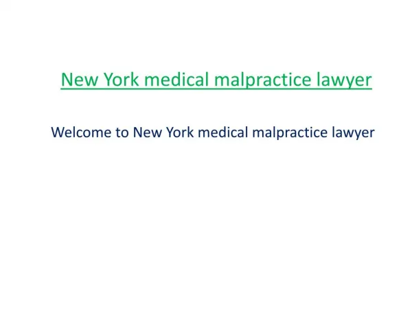 NY medical malpractice lawyer