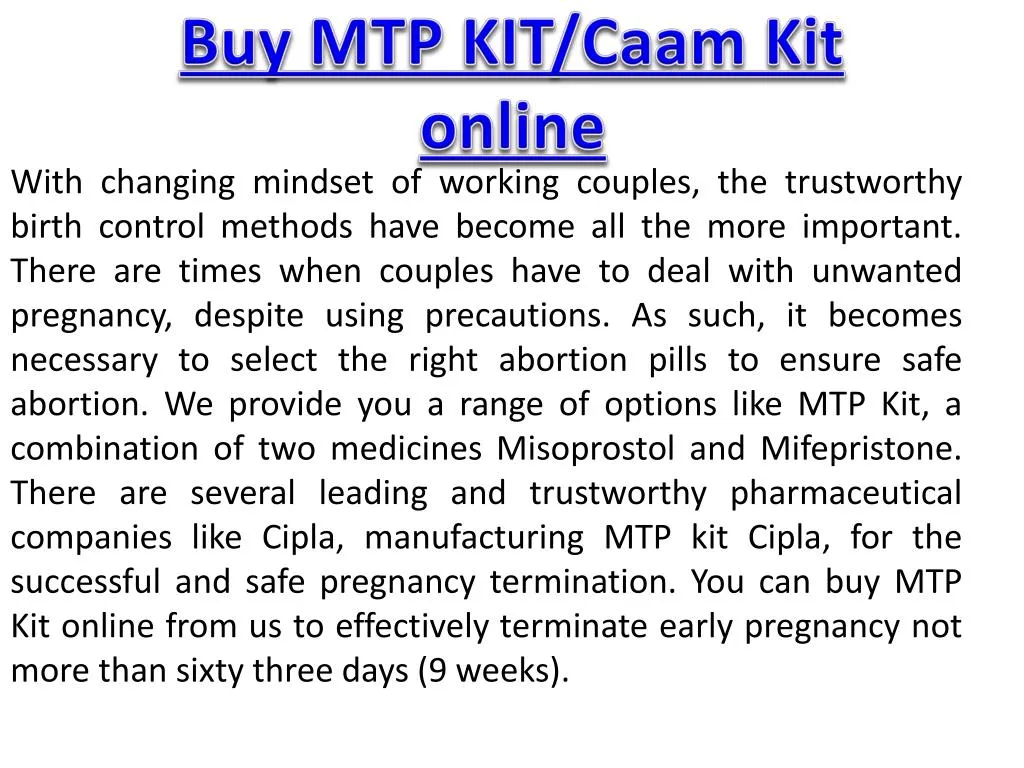 buy mtp kit caam kit online