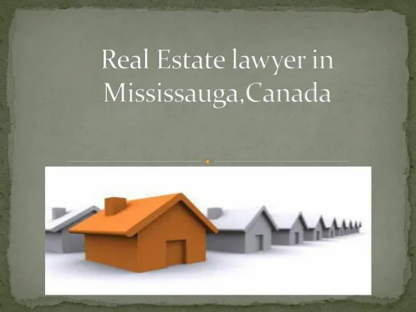 Best Real estate lawyer in Mississauga