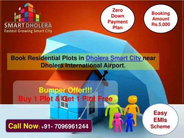 Agriculture land sale in Greenfield smart City Dholera