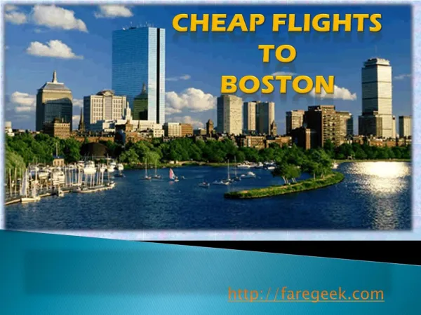 Cheap Flights to Boston