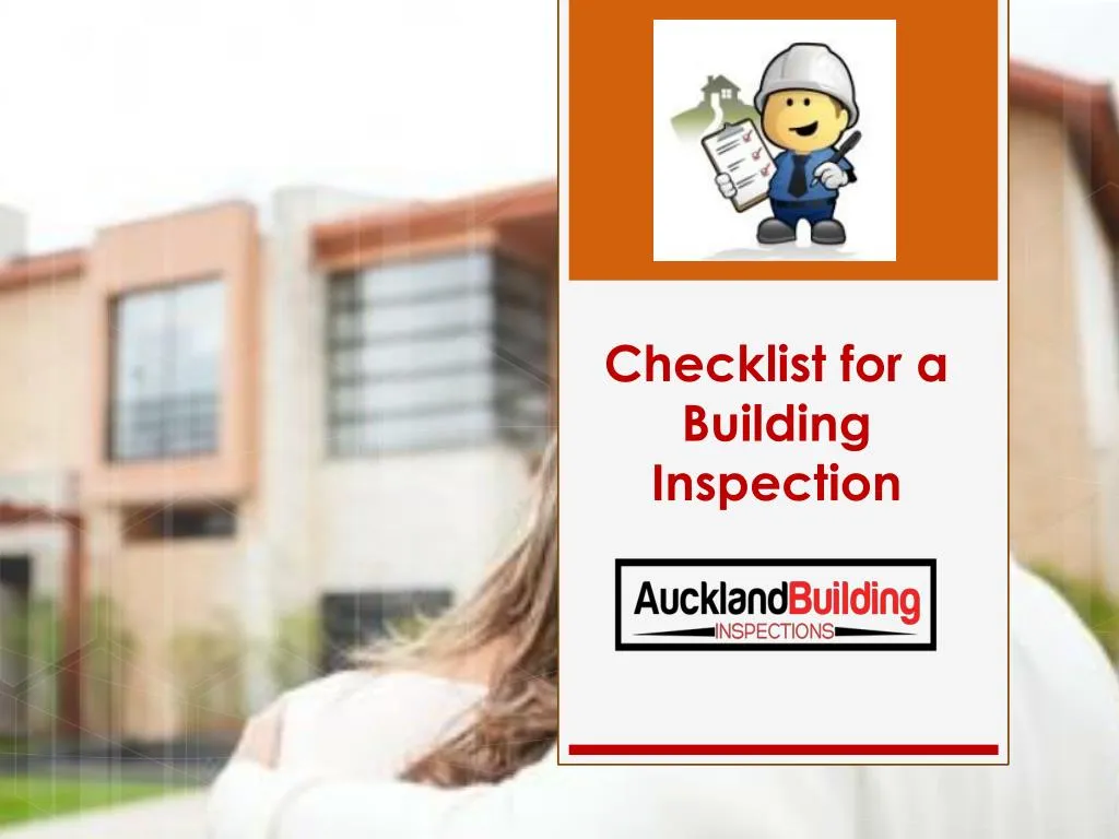 checklist for a building inspection