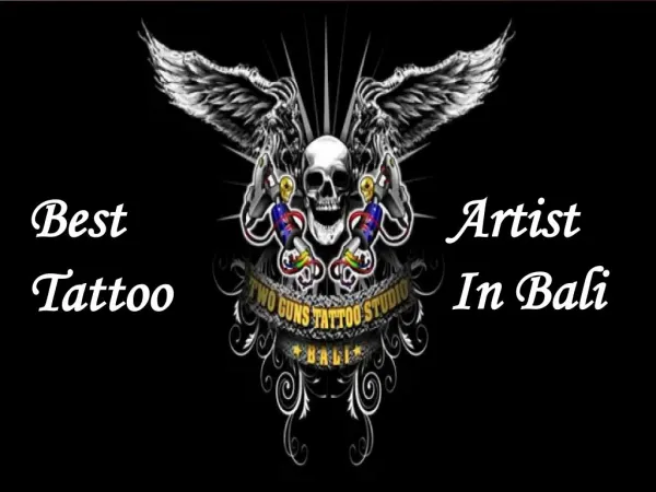 Best Tattoo Artist In Bali