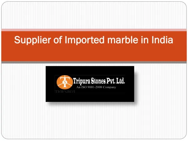 Supplier of Imported marble in India