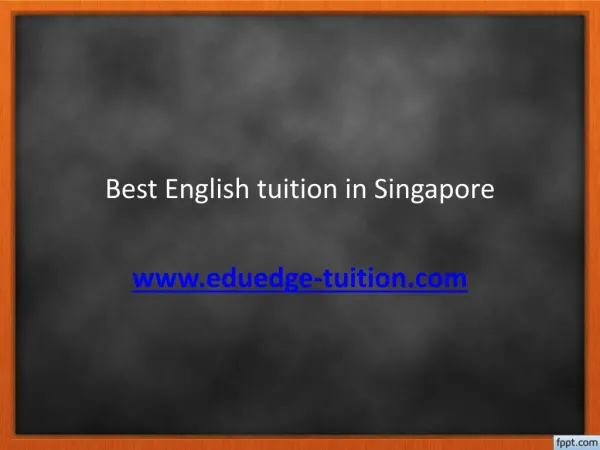 Best English tuition in Singapore