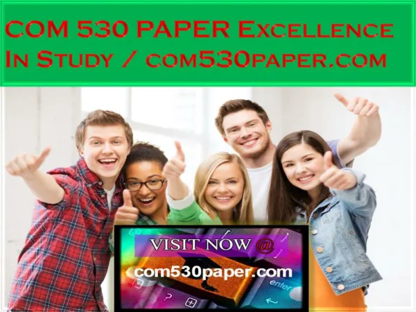 COM 530 PAPER Excellence In Study / com530paper.com