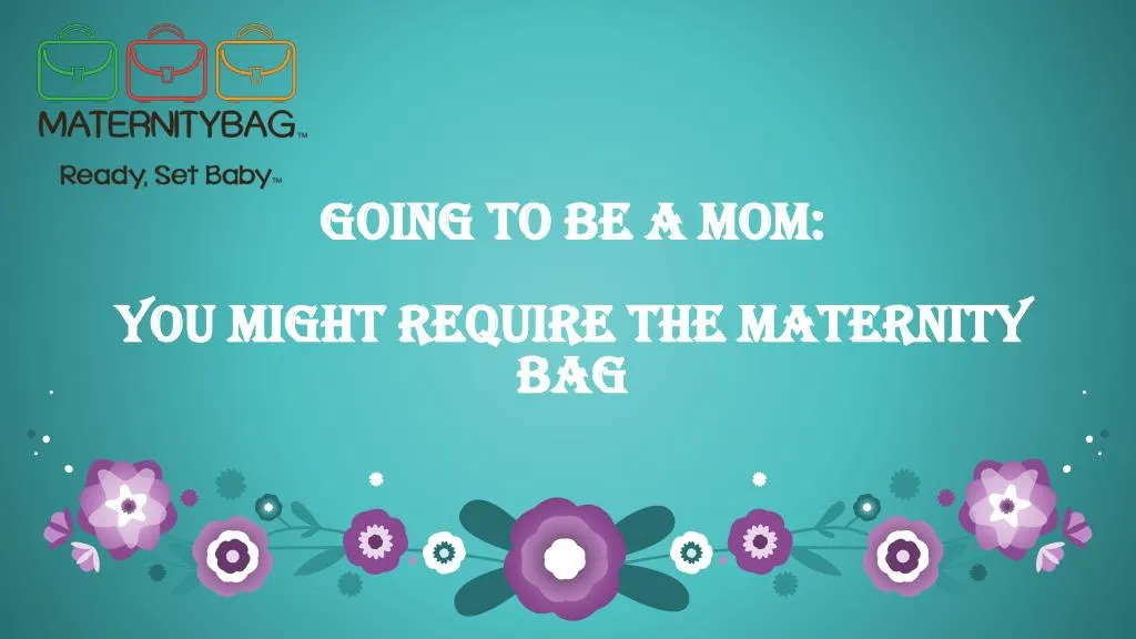 going to be a mom you might require the maternity bag