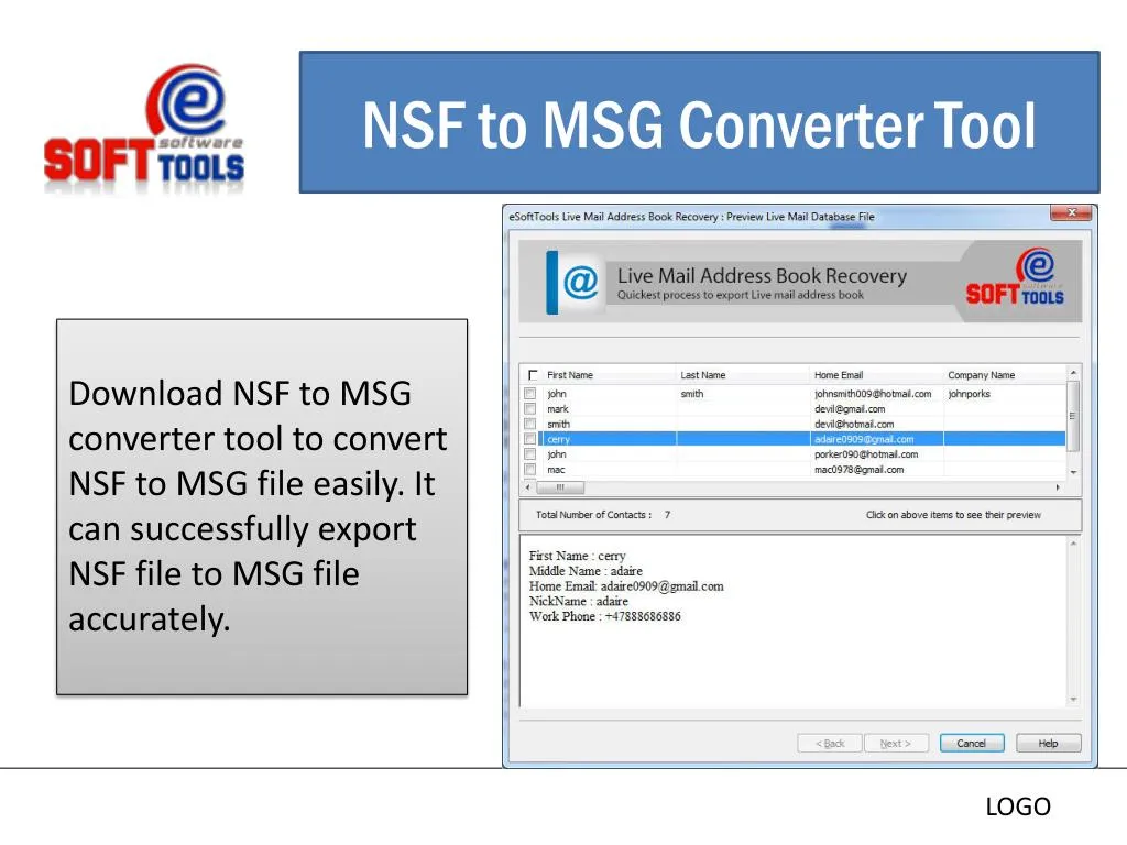nsf to msg converter tool