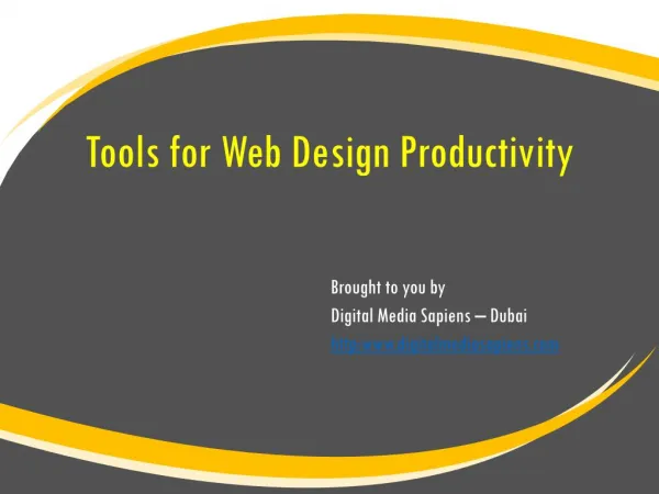Tools For Web Design Productivty