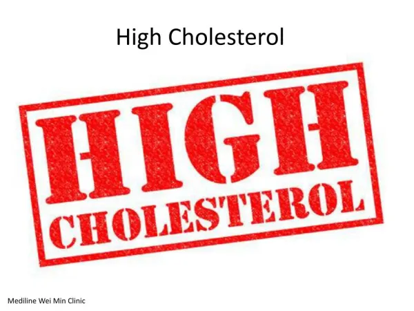 High Cholesterol Treatment