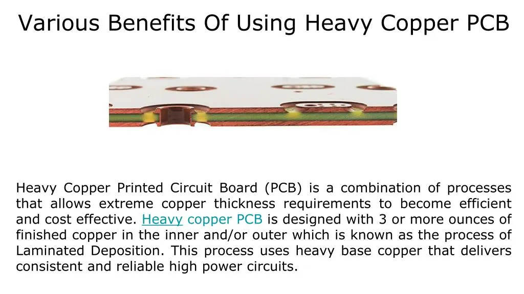 various benefits of using heavy copper pcb