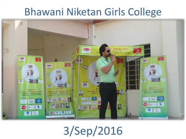 Bhawani Niketan College Activity