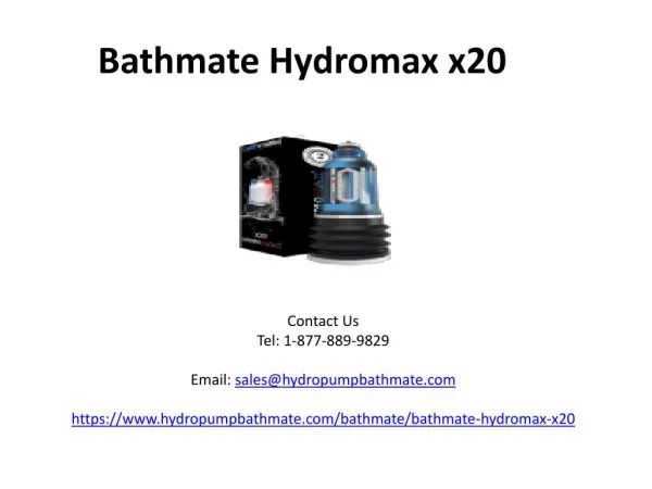 bathmate hydromax x20
