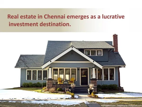 Real estate in chennai emerges as a lucrative investment destination pdf