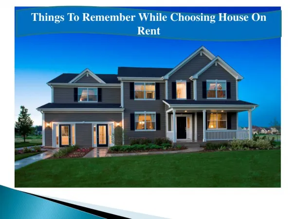 Houses to Rent in Noida