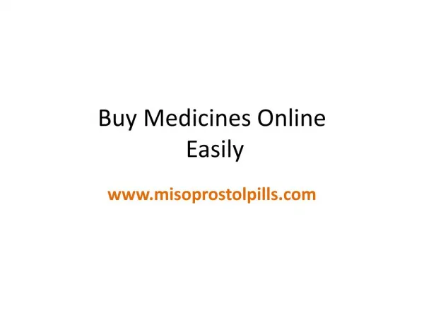 Buy All Types Of Medicines Online Easily