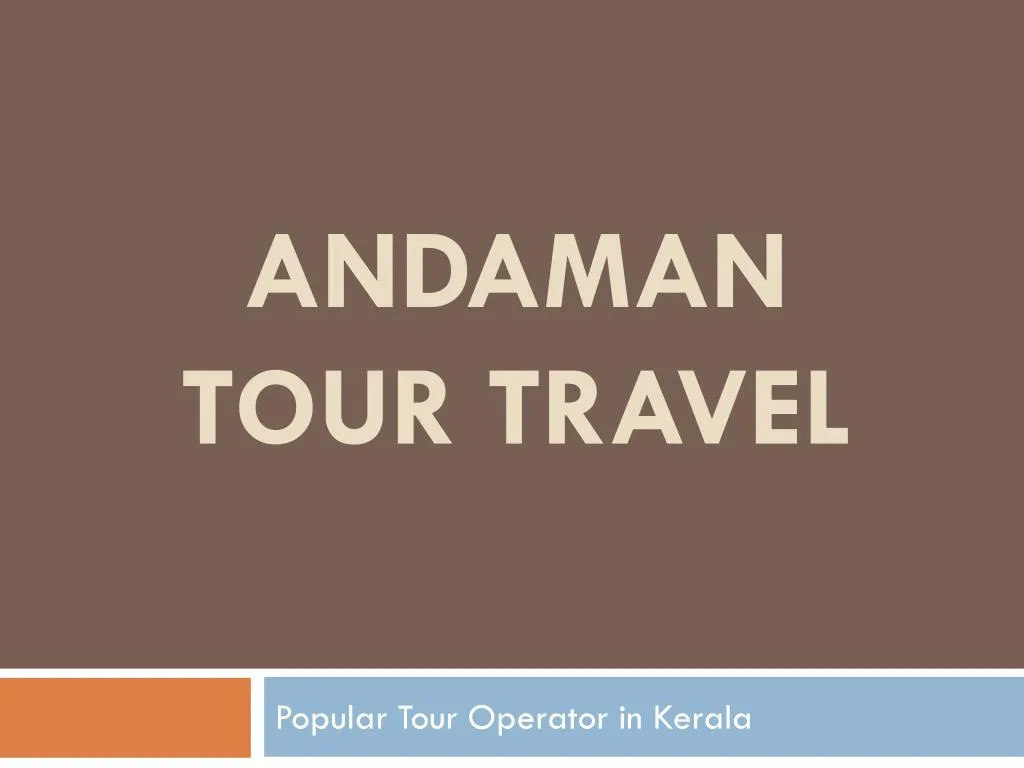 andaman tour travel