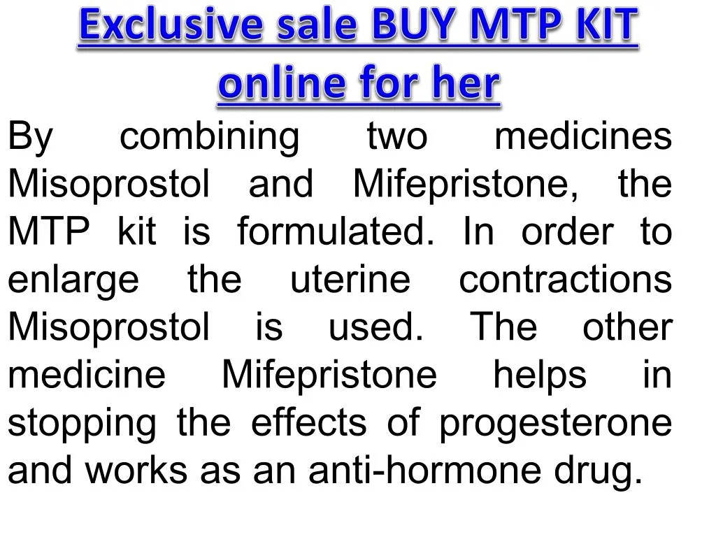 exclusive sale buy mtp kit online for her