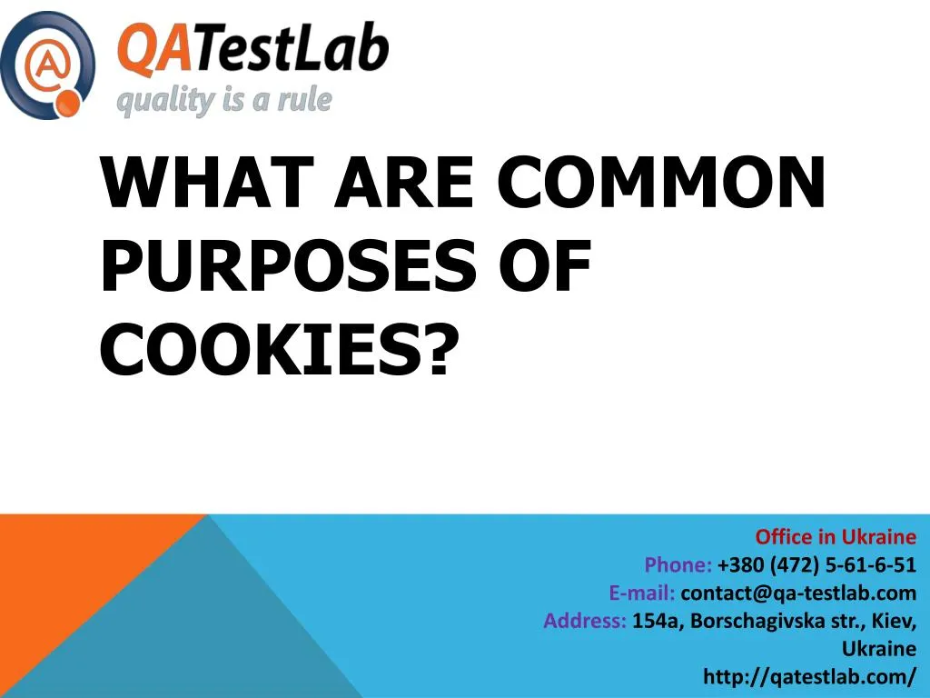 what are common purposes of cookies