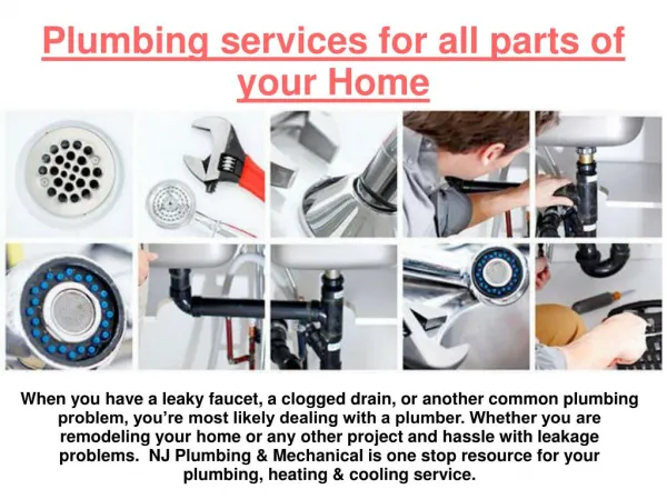 Effective Plumbing Services at Reasonable Cost