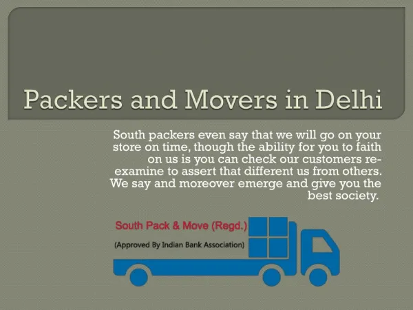 Southpackers - Packers and Movers in Delhi