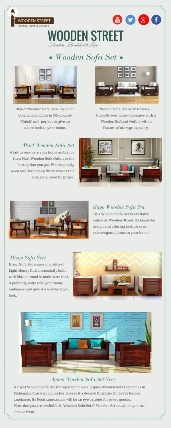 WOODEN SOFA SET – Buy Best Wooden Sofa Sets Online @ Wooden Street