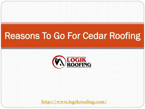 Reasons To Go For Cedar Roofing
