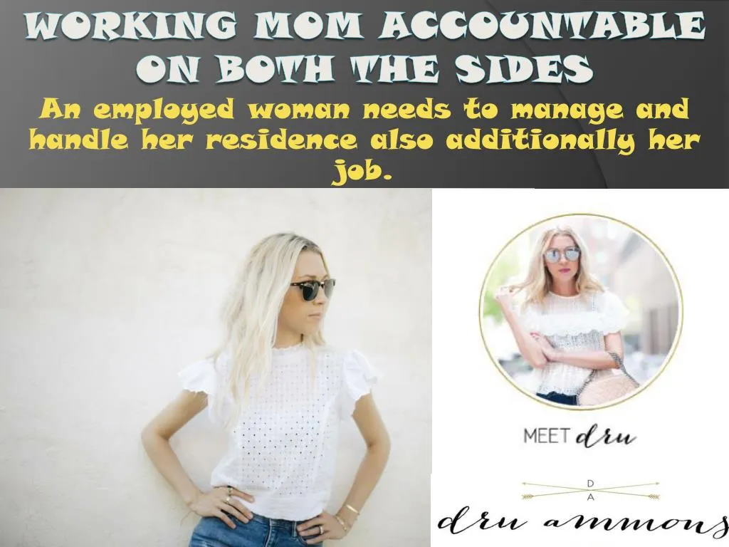 working mom accountable on both the sides