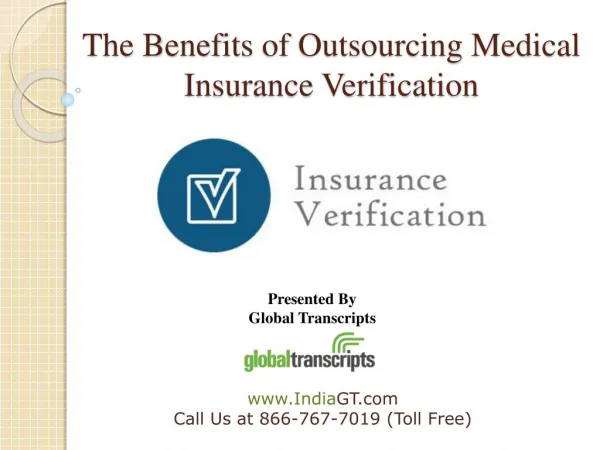 The benefits of outsourcing medical insurance verification