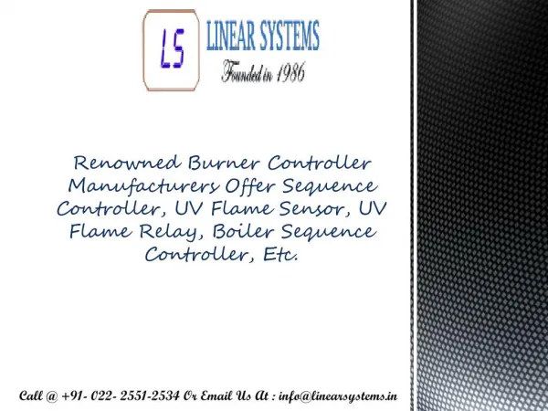 Burner Controller Suppliers Maharashtra