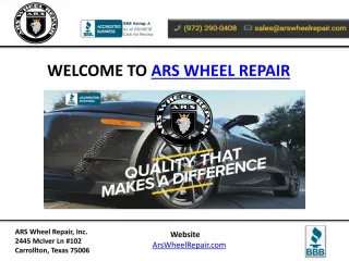 Alloy Wheel Repair - slide 1