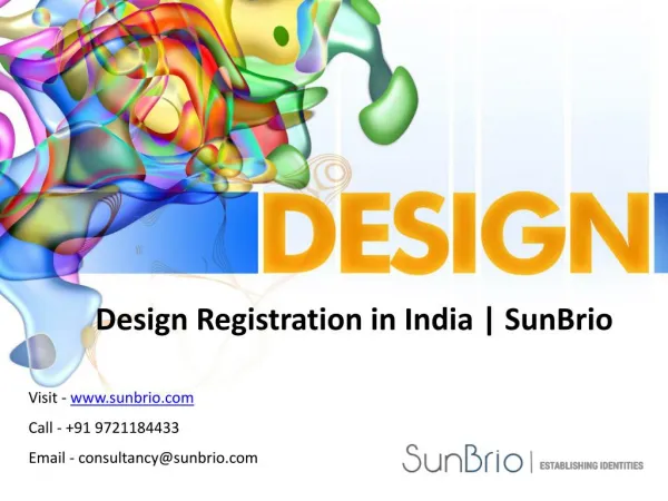 Design Registration in India | SunBrio