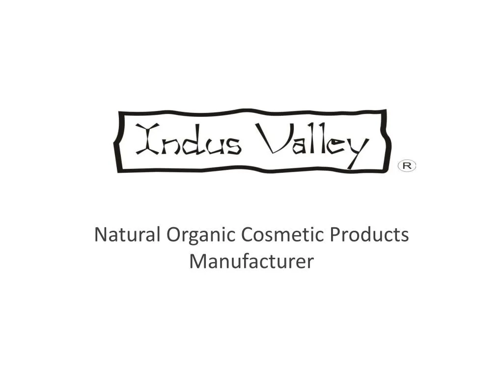 natural organic cosmetic products manufacturer