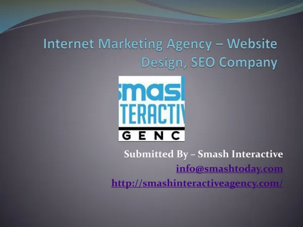 Internet Marketing Agency – Website Design and SEO Company