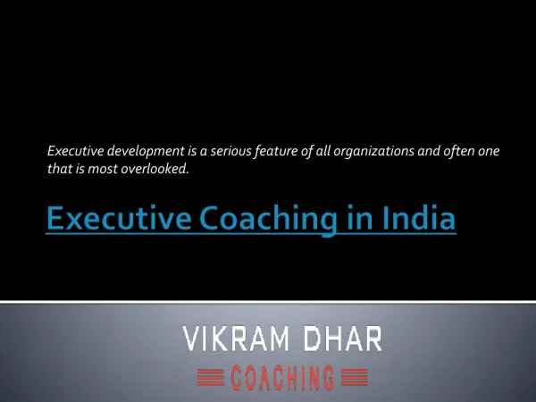 Executive Coaching in India