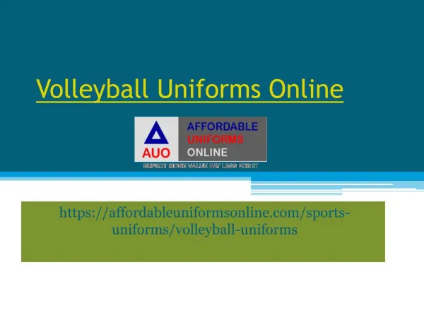 Volleyball Uniforms Online
