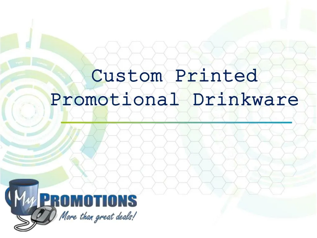 custom printed promotional drinkware