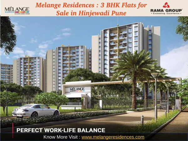 Melange Residences : 3 BHK Flats for Sale in Hinjewadi Pune