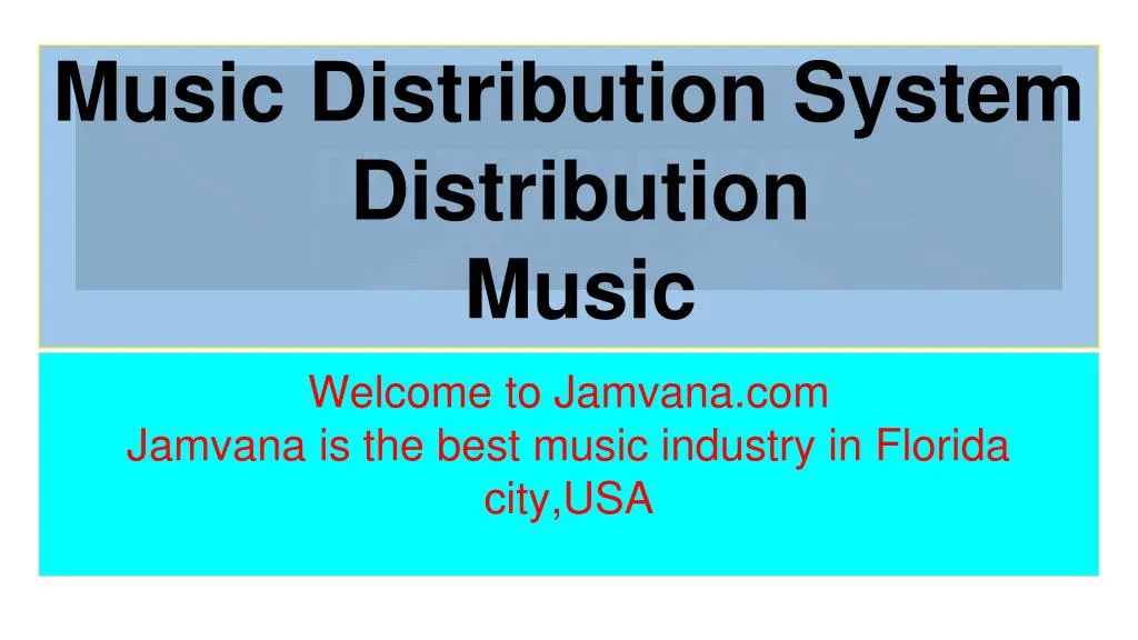 music distribution system distribution music