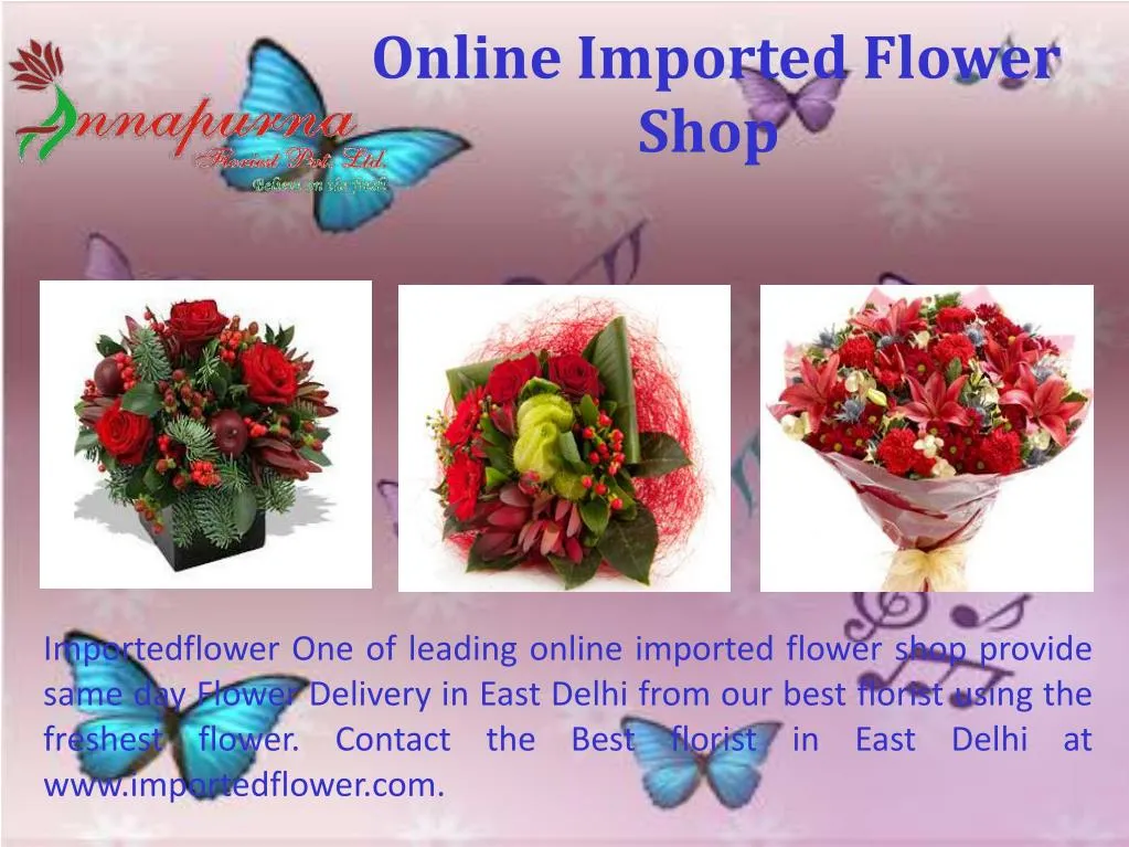 online imported flower shop