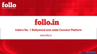 India’s No. 1 Bollywood and celeb Connect Platform - slide 1